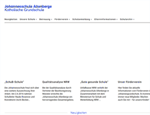Tablet Screenshot of johannesschule-altenberge.de